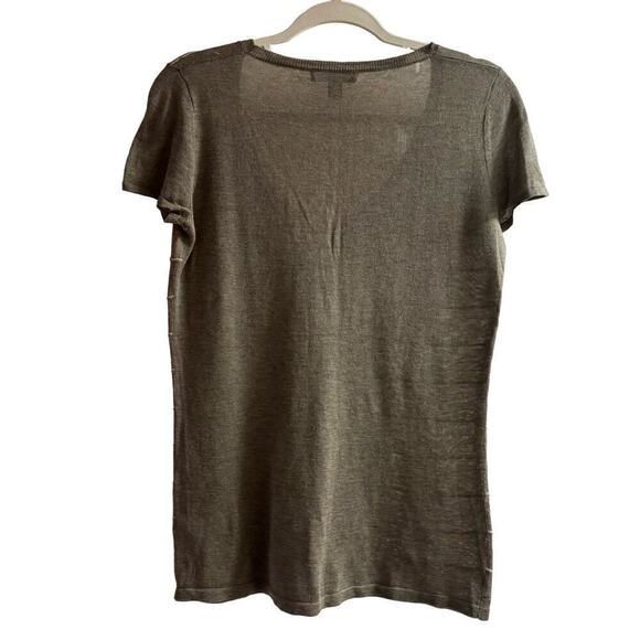 Banana Republic Short Sleeve Women's Sweater Pullover Cotton Knit  Size S - Picture 2 of 8